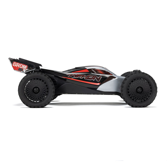 ARA2306T1 ARRMA 1/14 TYPHON GROM 223S DSC 4X4 RTR Brushless Buggy, Silver