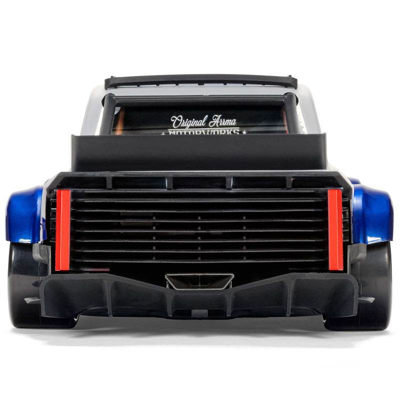 ARA2315T1 ****PRE-ORDER****Arrma Infraction Grom 3S BLX 1/12 4WD RTR Brushless Street Bash Truck (White/Blue) w/2.4GHz Radio & DSC
