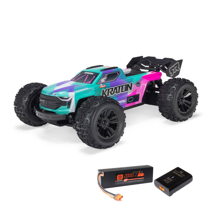 ARA2508ST ARRMA 1/16 MINI KRATON 3S DSC 4X4 RTR Brushless Speed Truck (3S Battery & Charger Included)