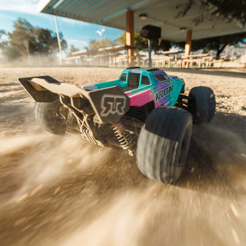 ARA2508ST ARRMA 1/16 MINI KRATON 3S DSC 4X4 RTR Brushless Speed Truck (3S Battery & Charger Included)