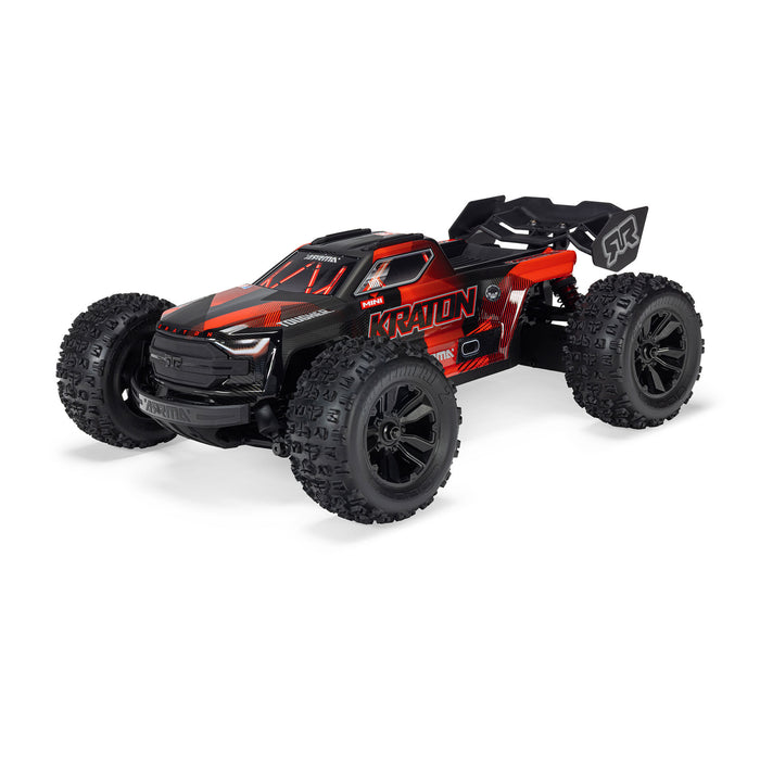 ARA2508T1 ARRMA 1/16 MINI KRATON 3S DSC 4X4 RTR Brushless Speed Truck , Black/Red