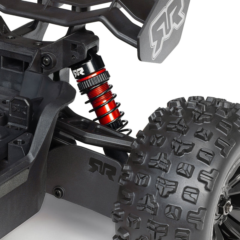 ARA2508T1 ARRMA 1/16 MINI KRATON 3S DSC 4X4 RTR Brushless Speed Truck , Black/Red