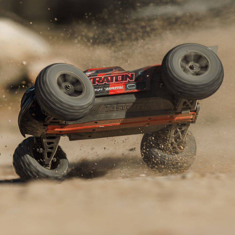ARA2508T1 ARRMA 1/16 MINI KRATON 3S DSC 4X4 RTR Brushless Speed Truck , Black/Red