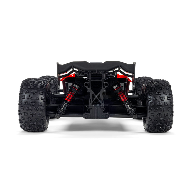 ARA2508T1 ARRMA 1/16 MINI KRATON 3S DSC 4X4 RTR Brushless Speed Truck , Black/Red