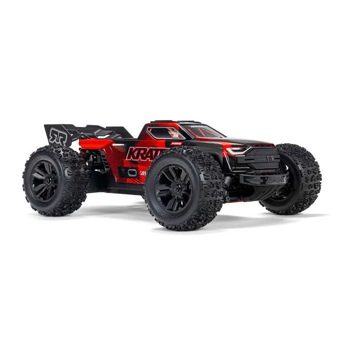 ARA2508T1 ARRMA 1/16 MINI KRATON 3S DSC 4X4 RTR Brushless Speed Truck , Black/Red