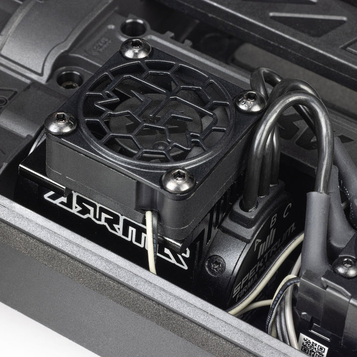 ARA2508T1 ARRMA 1/16 MINI KRATON 3S DSC 4X4 RTR Brushless Speed Truck , Black/Red