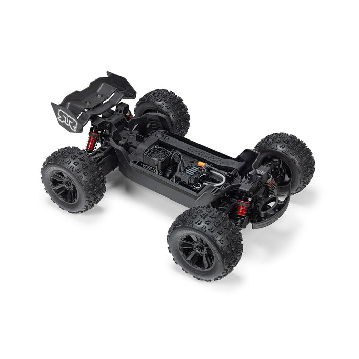 ARA2508T1 ARRMA 1/16 MINI KRATON 3S DSC 4X4 RTR Brushless Speed Truck , Black/Red