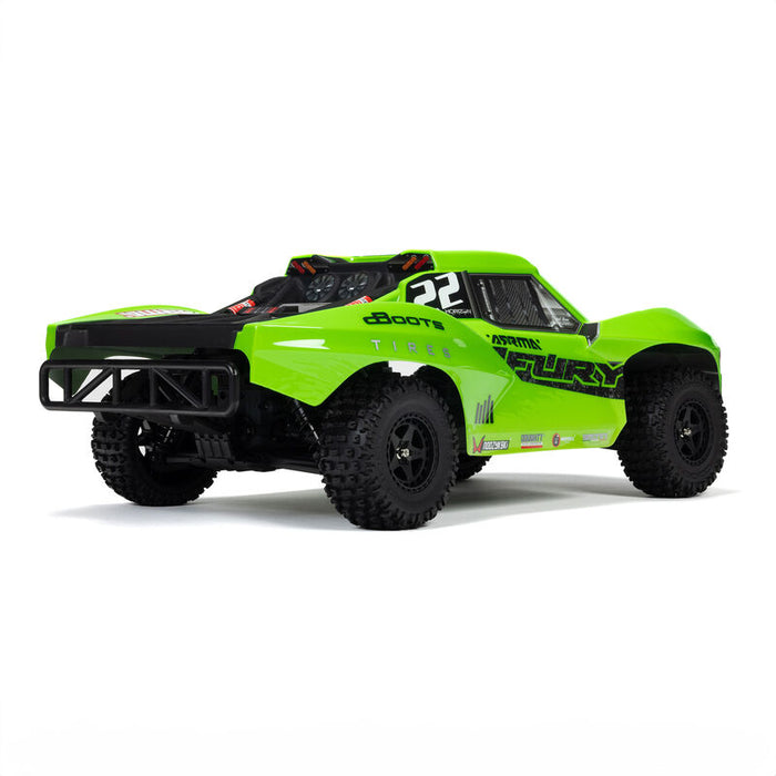 ARA3221T1 ARRMA 1/10 FURY MEGA 550 2WD Short Course Truck RTR, Green