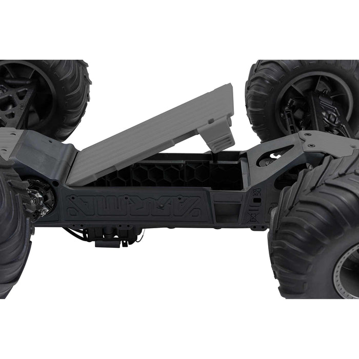 ARA3230SKT1 Arrma 1/10 GORGON 2WD RTA Kit Brushed Monster Truck (Battery & Charger Included), Gun Metal