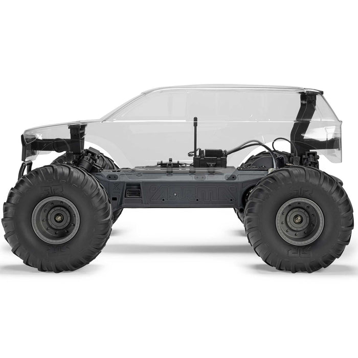 ARA3230SKT2 Arrma 1/10 GORGON 2WD RTA Kit Brushed Monster Truck (Battery & Charger Included), Clear