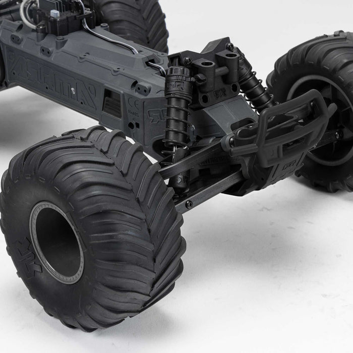ARA3230SKT2 Arrma 1/10 GORGON 2WD RTA Kit Brushed Monster Truck (Battery & Charger Included), Clear