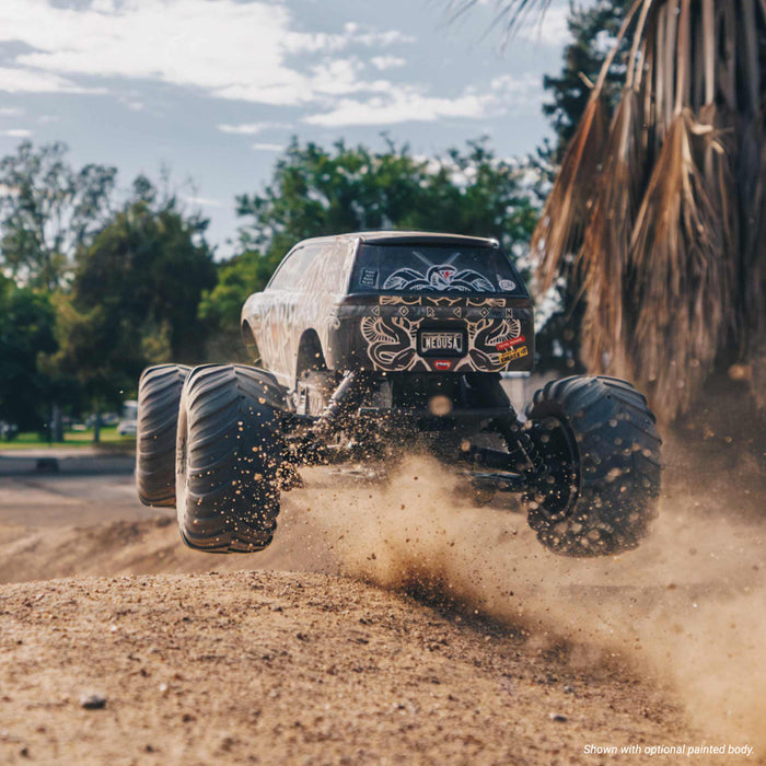 ARA3230SKT2 Arrma 1/10 GORGON 2WD RTA Kit Brushed Monster Truck (Battery & Charger Included), Clear