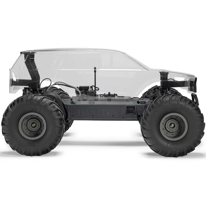 ARA3230SKT2 Arrma 1/10 GORGON 2WD RTA Kit Brushed Monster Truck (Battery & Charger Included), Clear