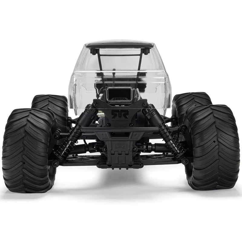 ARA3230SKT2 Arrma 1/10 GORGON 2WD RTA Kit Brushed Monster Truck (Battery & Charger Included), Clear