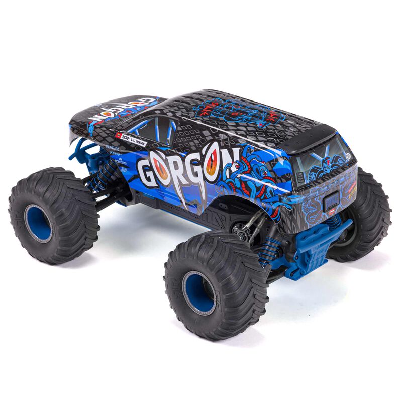 Arrma ARA3230T1 1/10 GORGON 4X2 MEGA 550 Brushed Monster Truck RTR, BLUE