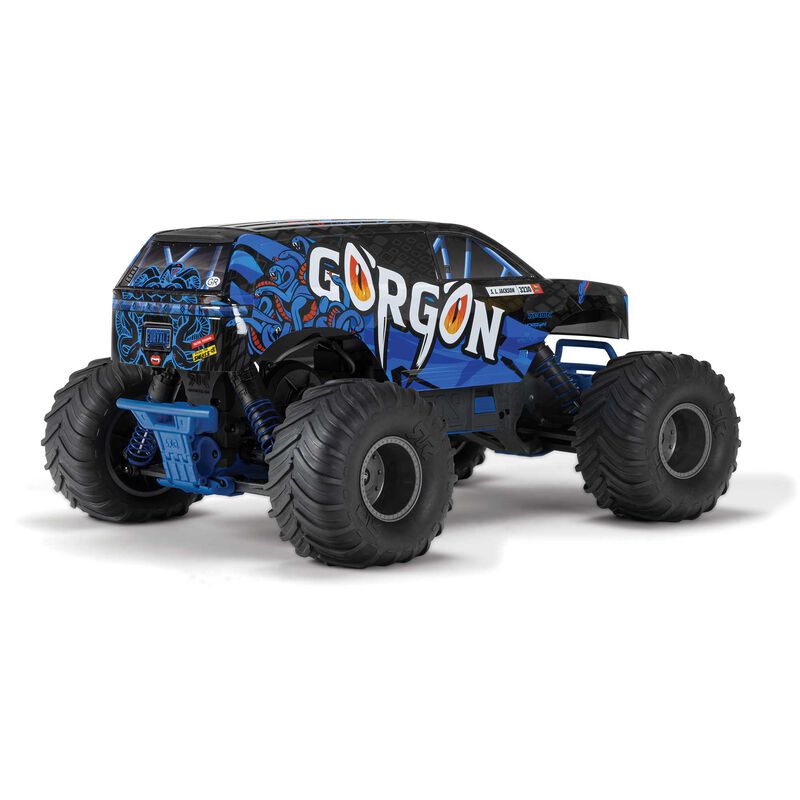 Arrma ARA3230T1 1/10 GORGON 4X2 MEGA 550 Brushed Monster Truck RTR, BLUE