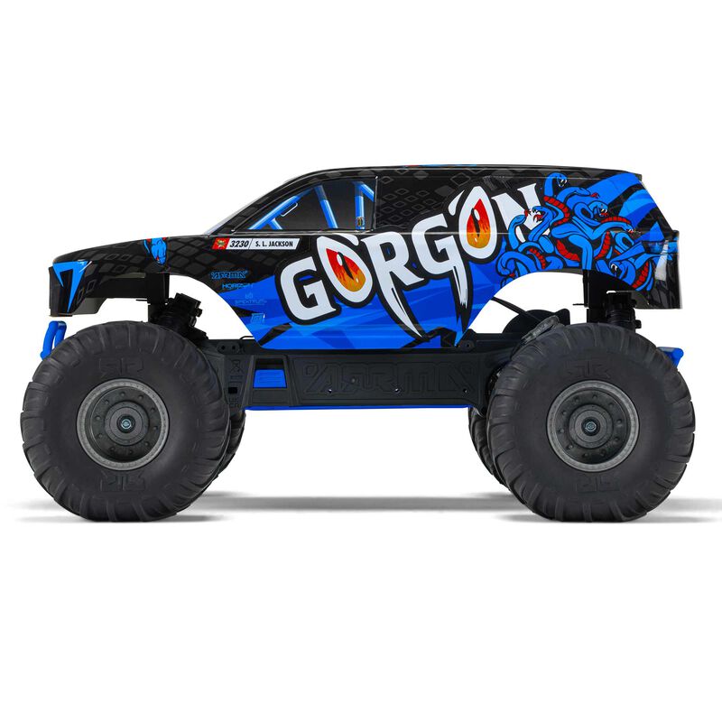 Arrma ARA3230T1 1/10 GORGON 4X2 MEGA 550 Brushed Monster Truck RTR, BLUE