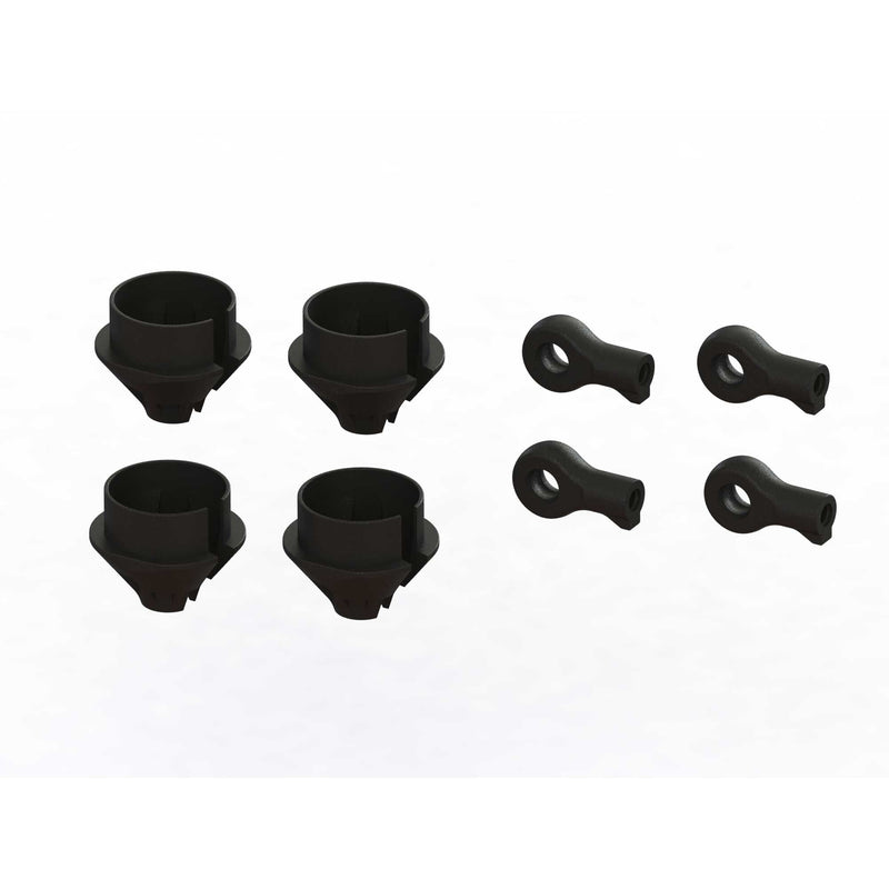 ARA330608 ARRMA HD Shock Rod End and Spring Cup Set (2 Pairs)