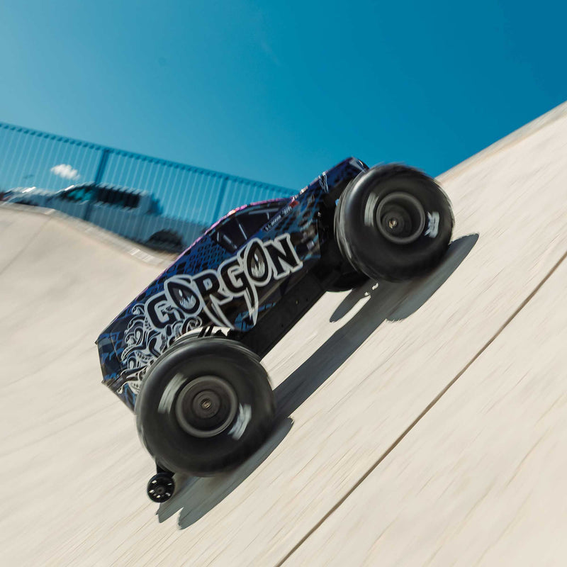ARA3530T Arrma Gorgon 223S 1/10 RTR Brushless 2WD Monster Truck w/SLT2 2.4GHz Radio & DSC