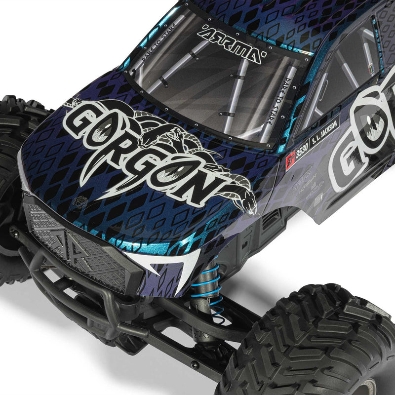 ARA3530T Arrma Gorgon 223S 1/10 RTR Brushless 2WD Monster Truck w/SLT2 2.4GHz Radio & DSC