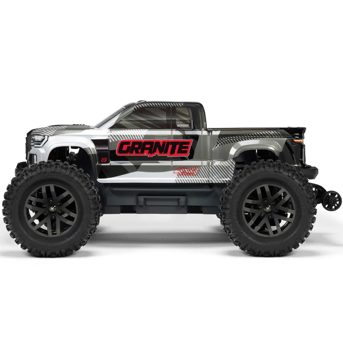 ARA4302V4T ARRMA 1/10 GRANITE 223S DSC 4X4 RTR Brushless Monster Truck, Gun Metal