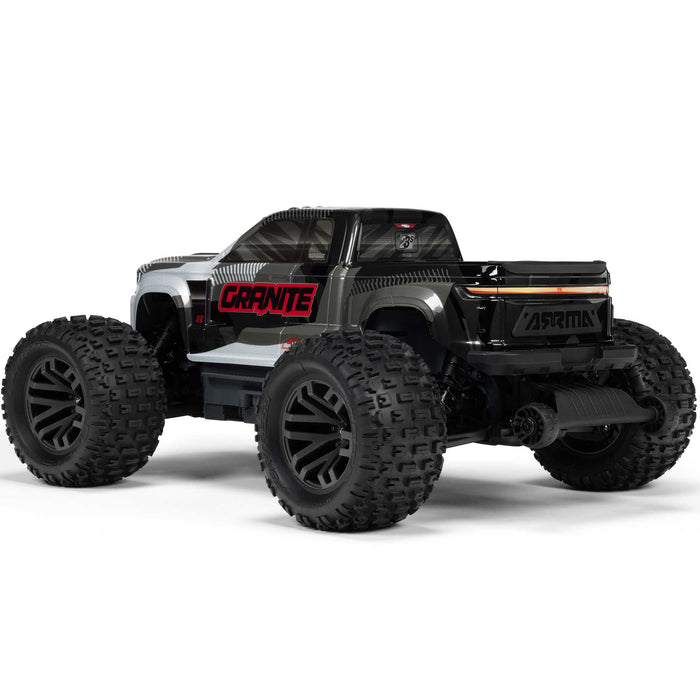 ARA4302V4T ARRMA 1/10 GRANITE 223S DSC 4X4 RTR Brushless Monster Truck, Gun Metal