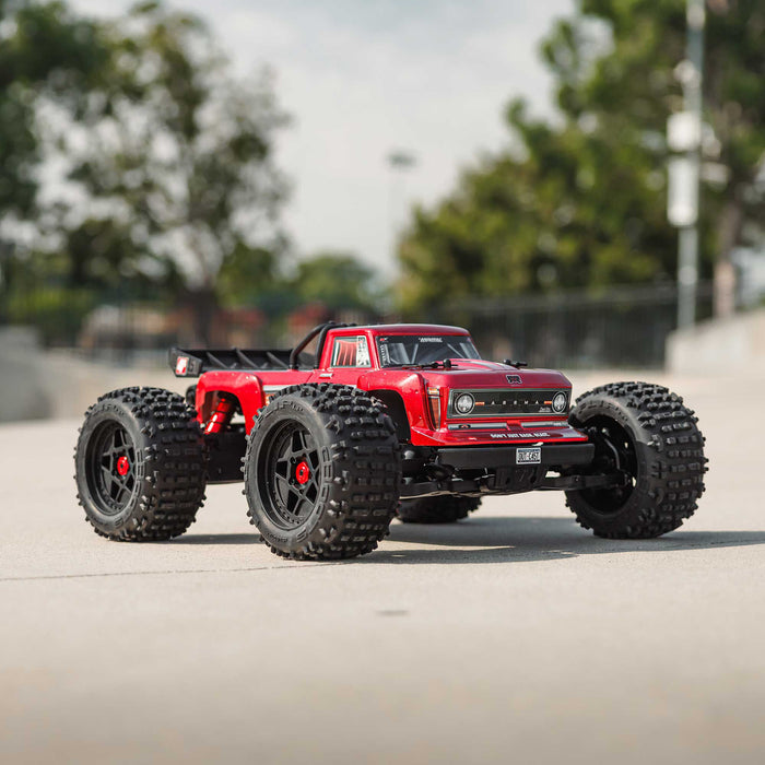 ARA4410V2T Arrma 1/10 OUTCAST 4S 4X4 RTR Brushless Stunt Truck, Red