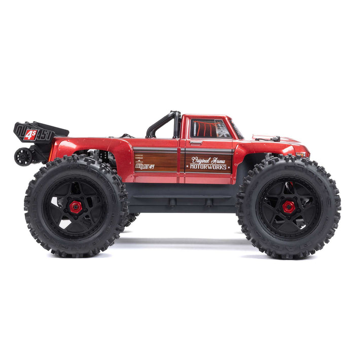 ARA4410V2T Arrma 1/10 OUTCAST 4S 4X4 RTR Brushless Stunt Truck, Red