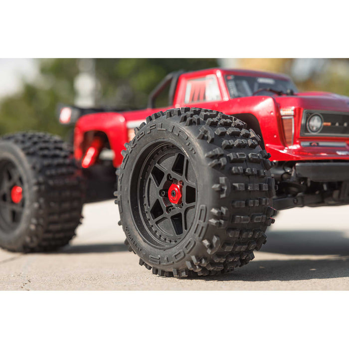 ARA4410V2T Arrma 1/10 OUTCAST 4S 4X4 RTR Brushless Stunt Truck, Red