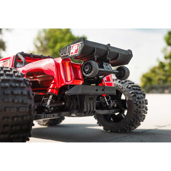 ARA4410V2T Arrma 1/10 OUTCAST 4S 4X4 RTR Brushless Stunt Truck, Red