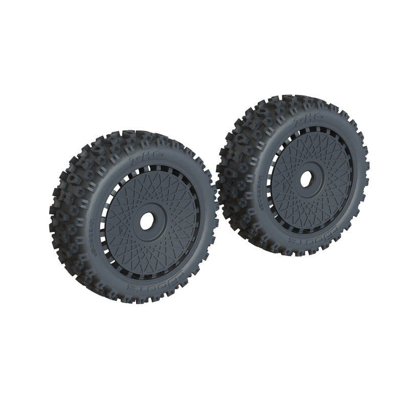 ARA550118 Arrma dBoots '2-HO' Tire Set Glued