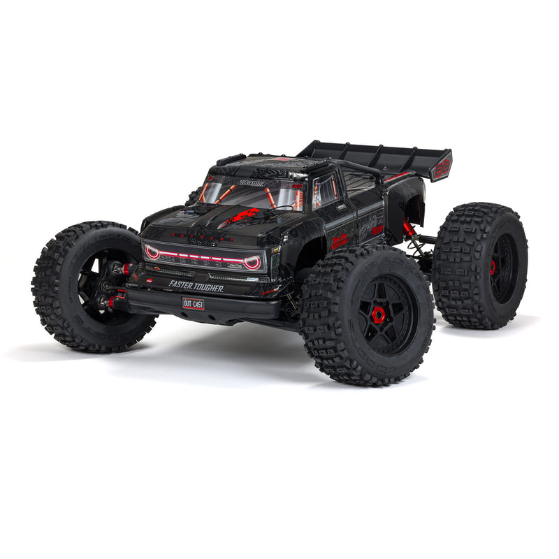 ARA5810V2T1 ARRMA 1/5 OUTCAST 8S EXB AVC 4X4 RTR Brushless Stunt Truck, Black