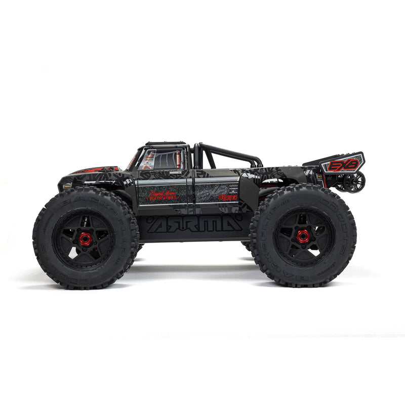 ARA5810V2T1 ARRMA 1/5 OUTCAST 8S EXB AVC 4X4 RTR Brushless Stunt Truck, Black