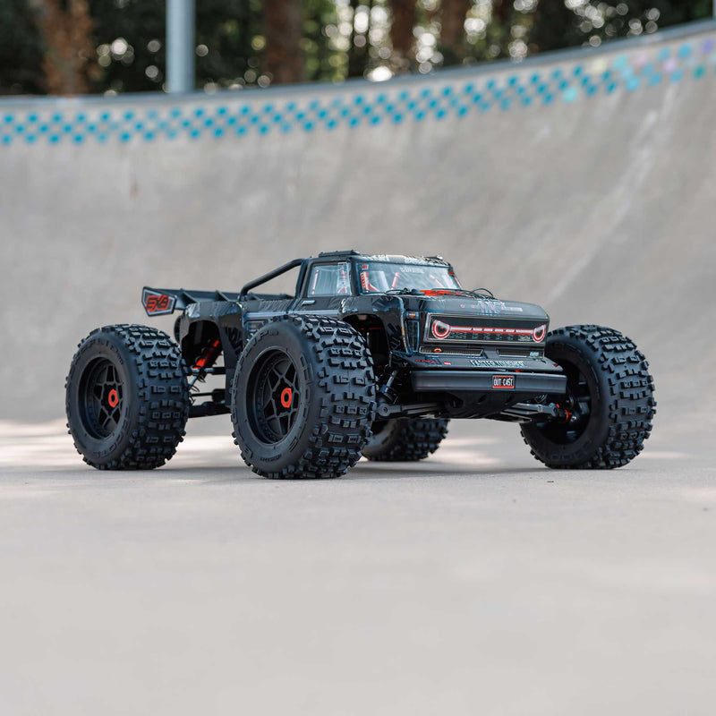 ARA5810V2T1 ARRMA 1/5 OUTCAST 8S EXB AVC 4X4 RTR Brushless Stunt Truck, Black