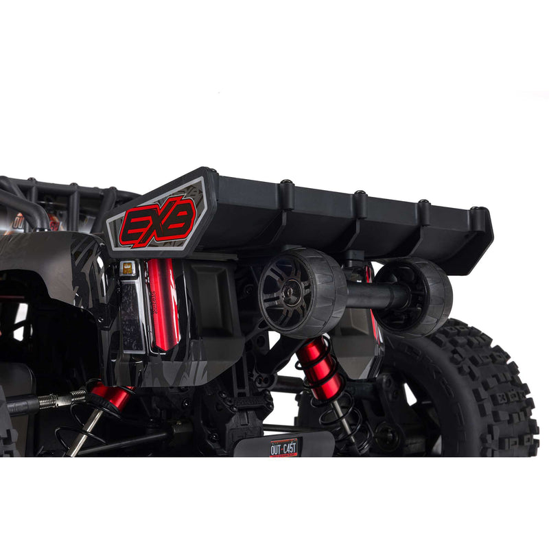 ARA5810V2T1 ARRMA 1/5 OUTCAST 8S EXB AVC 4X4 RTR Brushless Stunt Truck, Black