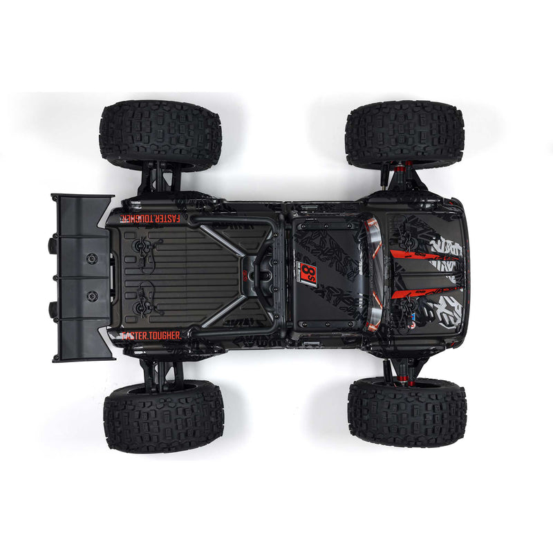 ARA5810V2T1 ARRMA 1/5 OUTCAST 8S EXB AVC 4X4 RTR Brushless Stunt Truck, Black
