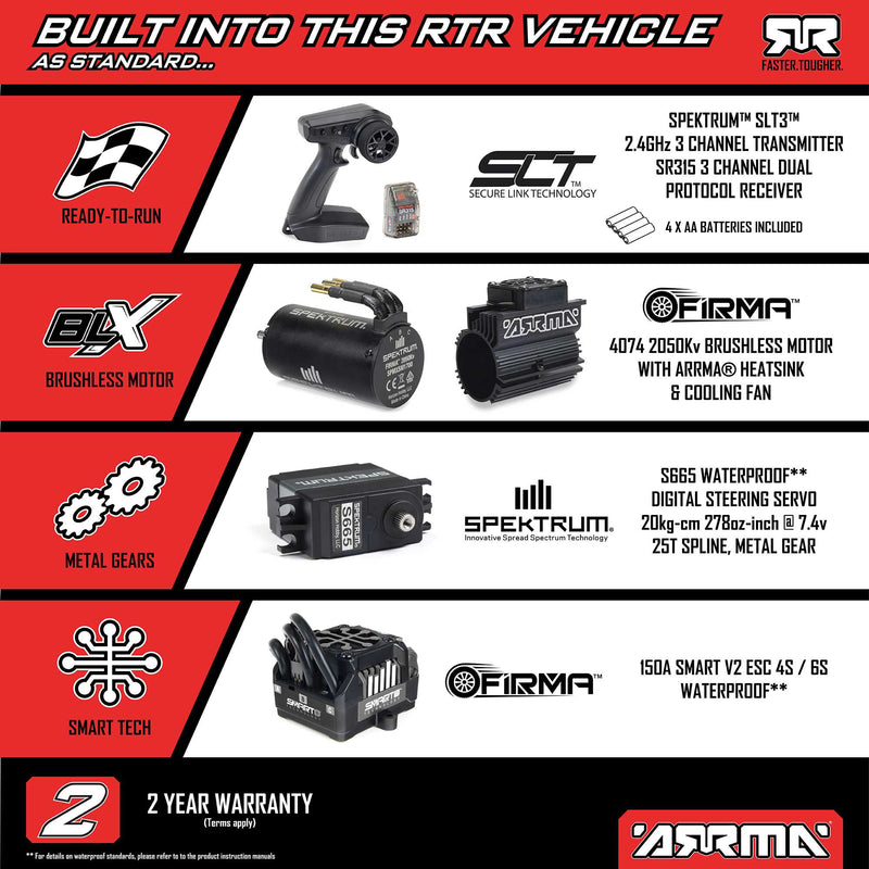 ARA7604V3T Arrma 1/7 MOJAVE 6S 4X4 RTR Brushless Desert Truck **Pre-order only**