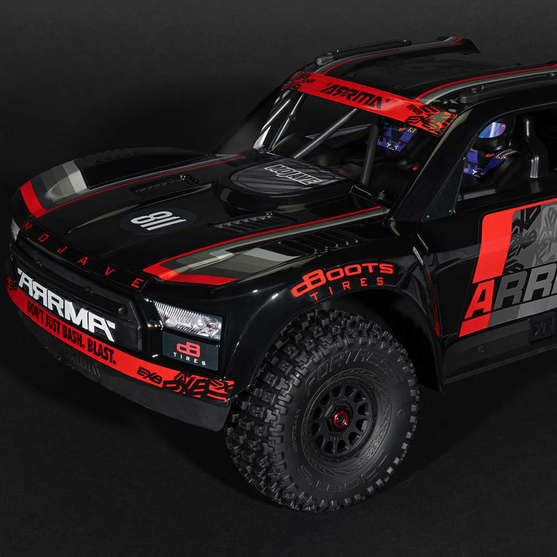 ARA7704V3T1 1/7 MOJAVE 6S EXB 4X4 RTR Brushless Desert Truck, Black