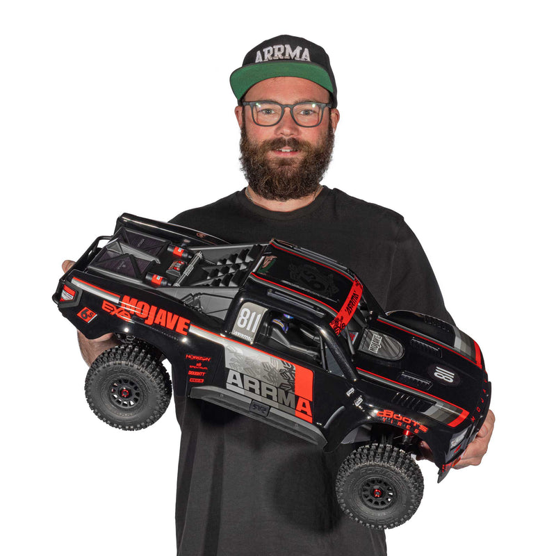 ARA7704V3T1 1/7 MOJAVE 6S EXB 4X4 RTR Brushless Desert Truck, Black