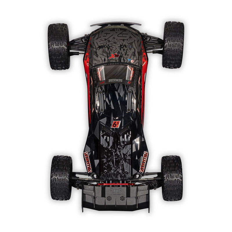 ARA7707V6T1 Arrma 1/7 TALION 6S EXB 4X4 RTR Brushless Speed Truck, Black