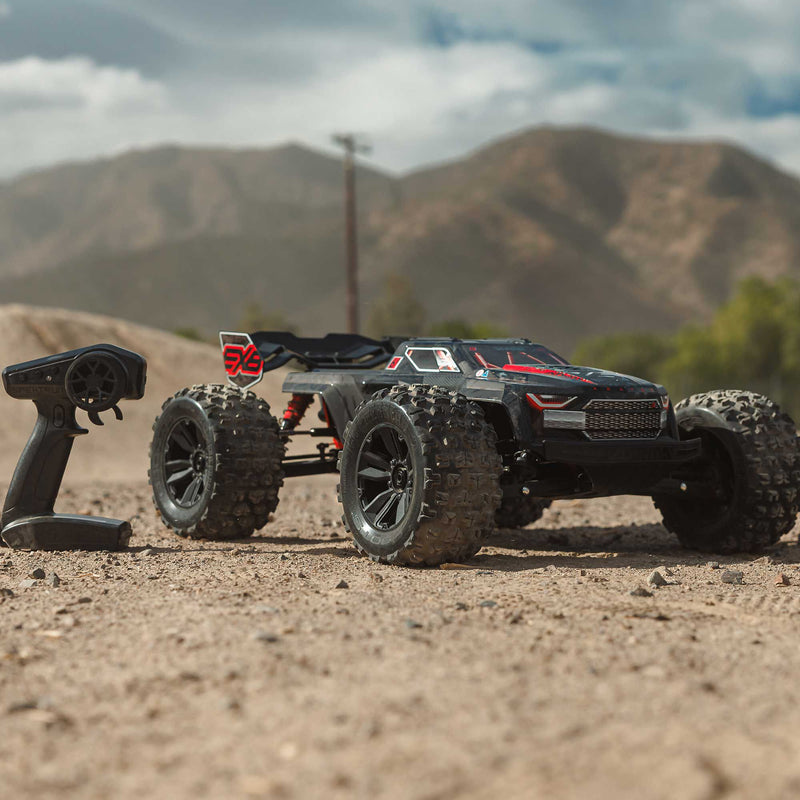 ARA8708V6T1 Arrma 1/8 KRATON 6S EXB 4X4 RTR Brushless Speed Truck, BLACK