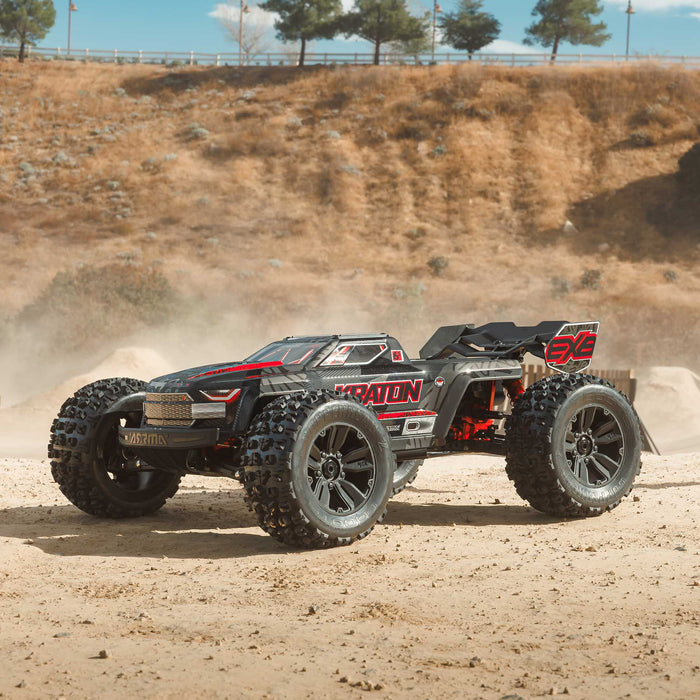 ARA8708V6T1 Arrma 1/8 KRATON 6S EXB 4X4 RTR Brushless Speed Truck, BLACK