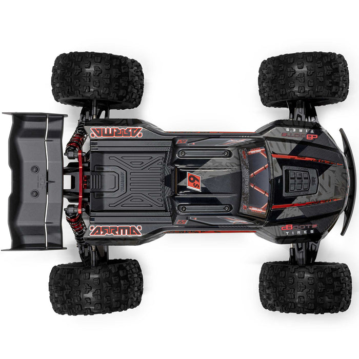 ARA8708V6T1 Arrma 1/8 KRATON 6S EXB 4X4 RTR Brushless Speed Truck, BLACK