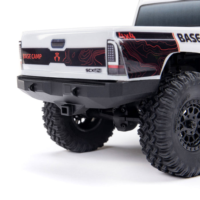 AXI-1219T Axial 1/24 SCX24 Base Camp 4WD Rock Crawler Brushed RTR with Battery & Charger, White