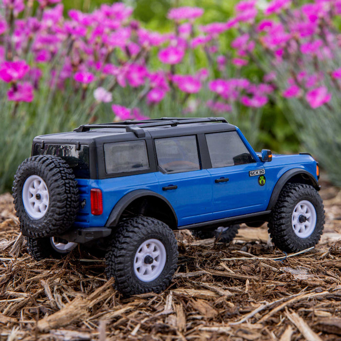 AXI-2048T 1/30 SCX30 Ford Bronco 4X4 RTR Brushed Rock Crawler (Battery & Charger Included)