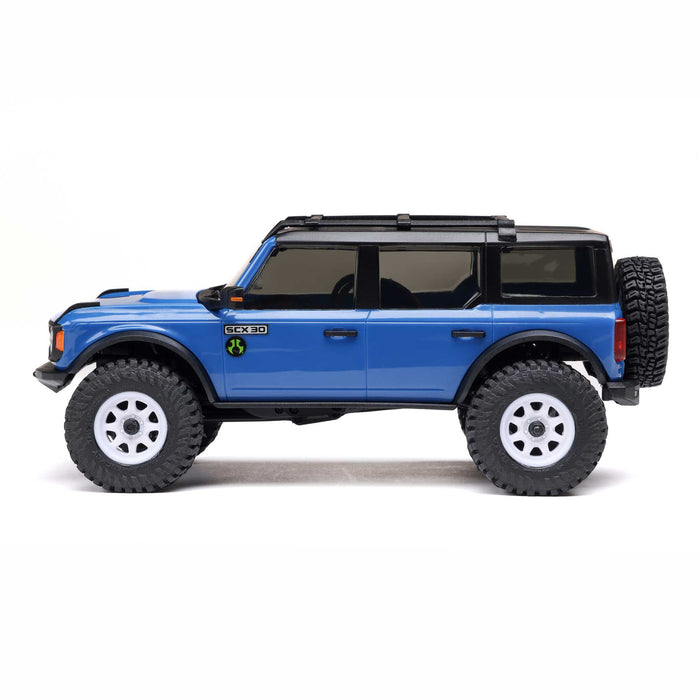 AXI-2048T 1/30 SCX30 Ford Bronco 4X4 RTR Brushed Rock Crawler (Battery & Charger Included)