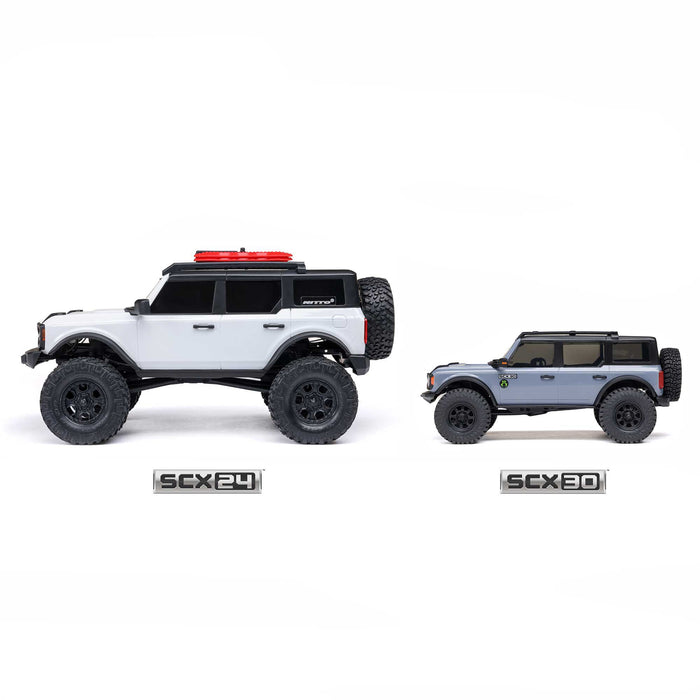 AXI-2048T 1/30 SCX30 Ford Bronco 4X4 RTR Brushed Rock Crawler (Battery & Charger Included)