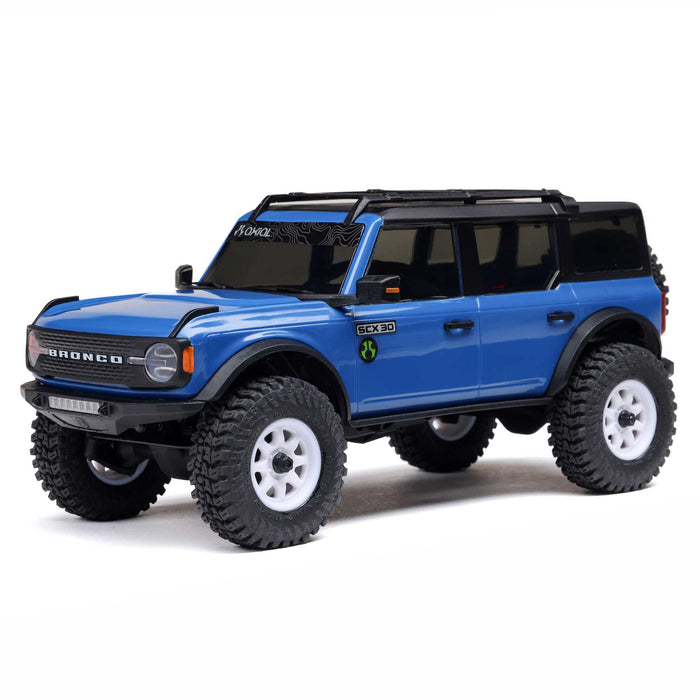 AXI-2048T 1/30 SCX30 Ford Bronco 4X4 RTR Brushed Rock Crawler (Battery & Charger Included)