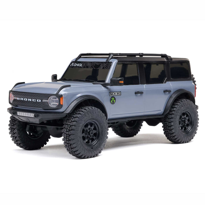 AXI-2048T 1/30 SCX30 Ford Bronco 4X4 RTR Brushed Rock Crawler (Battery & Charger Included)