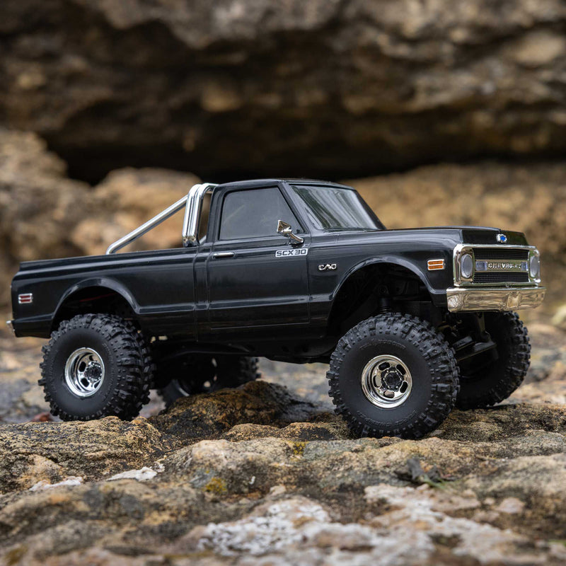 AXI-2260T AXIAL 1/30 SCX30 Chevrolet K10 4X4 RTR Brushed Rock Crawler (Battery & Charger Included)